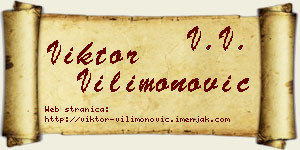 Viktor Vilimonović vizit kartica